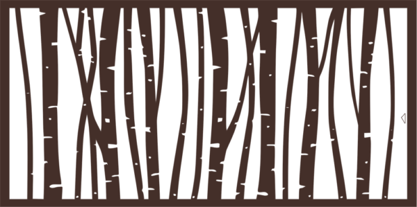 Panel Ogrodzeniowy Birch Tree - RAL8017